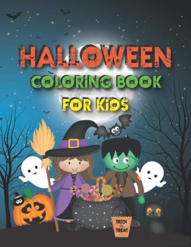 Halloween Coloring Book for Kids: A Fun Coloring Book for Children Ages 4-8