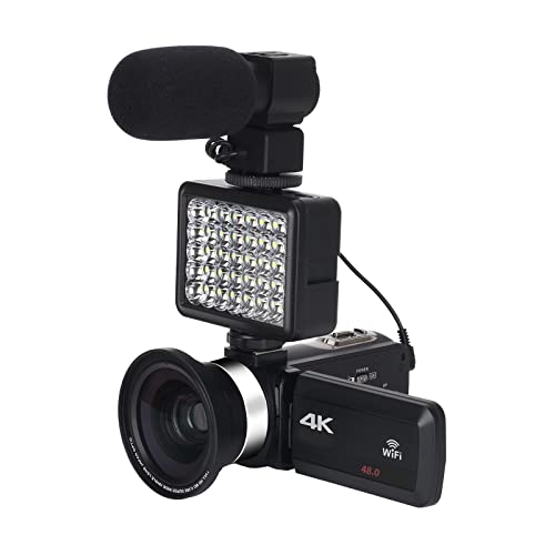 Caméra numérique Full 4K vlogging et webcam avec carte SD 128G