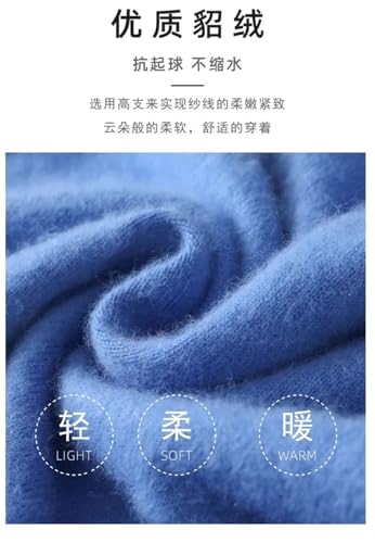 Men's Mink Cashmere Sweater High Lapels Pullovers Knitted Sweater Long Sleeve Pullovers Jumpers3