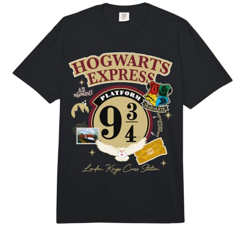Image of Harry Potter Hogwarts Express Christmas Comfort Colors Adult Heavyweight T-Shirt