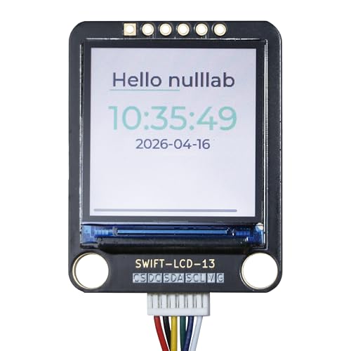 Image of 1.3 Inch LCD Display Module, 240x240 Full Color TFT IPS Screen, ST7789 Driver 4-Wire SPI Interface, 3.3V-5V Compatible, for Embedded HMI, Smart Device & DIY Projects