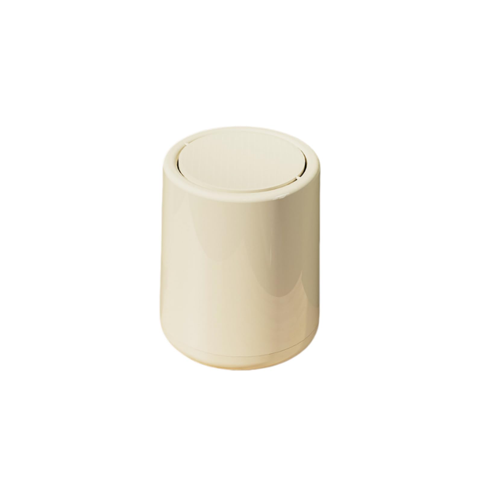 Genérico Cubo de basura de 15 litros estilo crema con tapa, doble cubo con tapa abatible para el hogar.