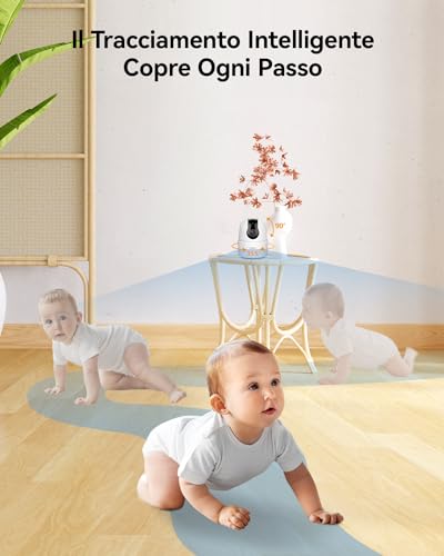 Imou 5MP Telecamera WiFi Interno, Videocamera Sorveglianza 3K, Tracciamento del Movimento con Sirena, Baby Monitor con Rilevamento Umano, Audio Bidirezionale, Funziona con Alexa, 2.4Ghz - Immagine 4