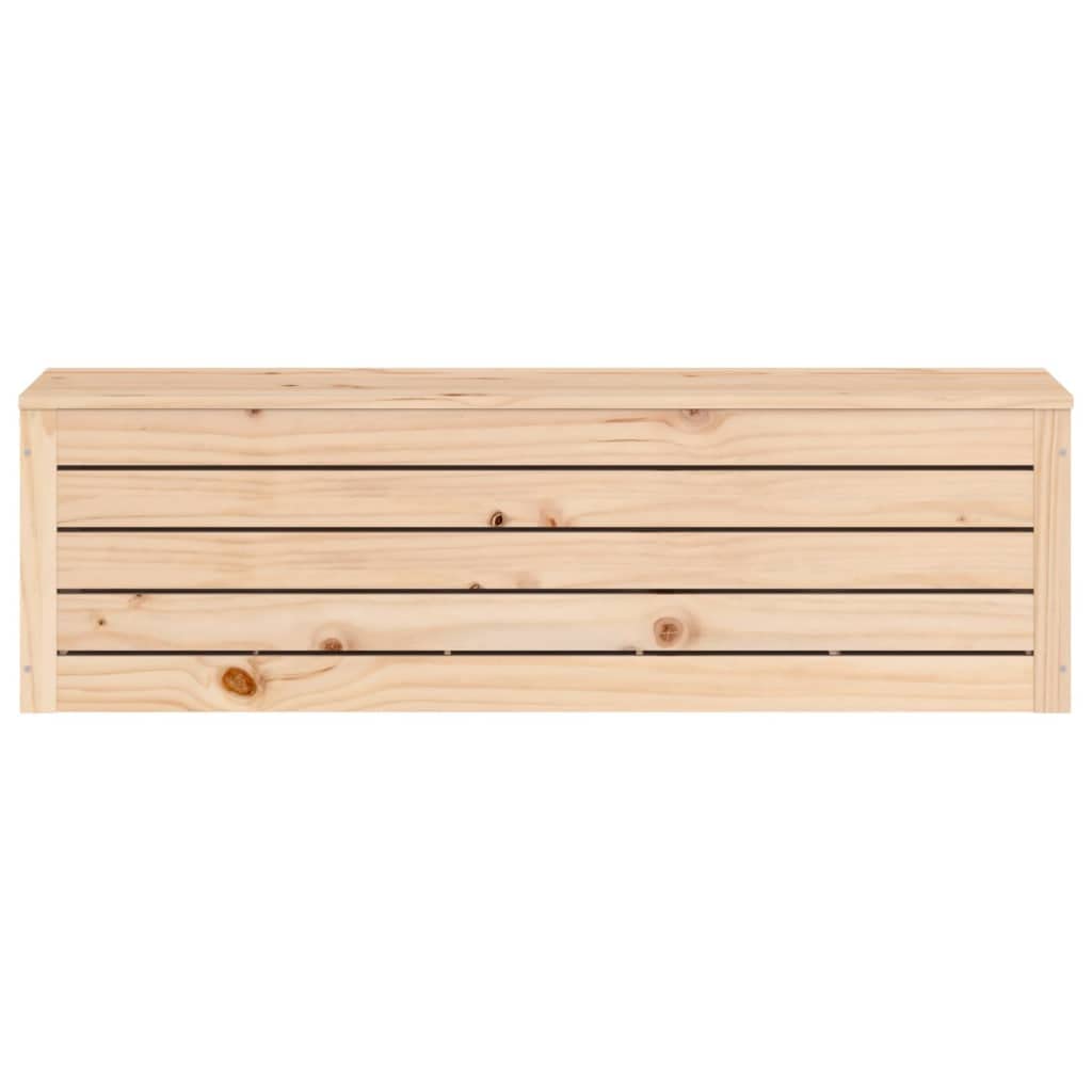 Hothingwell - Caja de almacenamiento (109 x 36,5 x 33 cm, con tapa de madera maciza de pino, gran espacio para alfombras y cojines, marco resistente y estable para organización de hogar