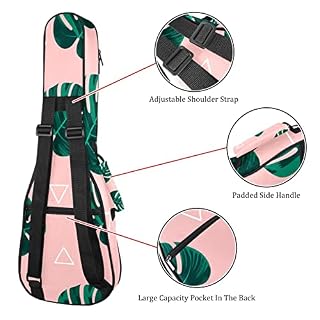 Housse pour ukulélé avec rembourrage en éponge de 10 mm d’épaisseur – 53,3 cm – Avec sangles réglables pour concert… - Les Beatles, Paul McCartney, John Lennon, RIngo Starr, George Harrison Housse pour ukulélé avec rembourrage en éponge de 10 mm d'épaisseur - 53,3 cm - Avec sangles réglables pour concert… – Image 3