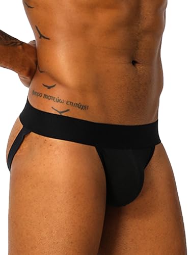 Mens Jockstrap Underwear Sexy mens lingerie Wide Belt Athletic Supporter