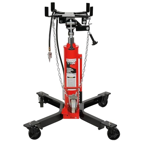 AFF Telescoping Transmission Jack - Truck Transmission Floor Jack with Universal Head and Wide Base (Multiple Weight Capacities)