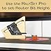 HALFSET PRO Precision Center Gauge – Instantly Find Exact Half Thickness of Wood Stock, Set Table Saw Blade, Dado & Router Bit Height Accurately – No Math, No Measuring Woodworking Tool