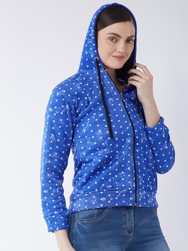Image of Pivl Women's Fleece Blend Winter hooded Jacket.