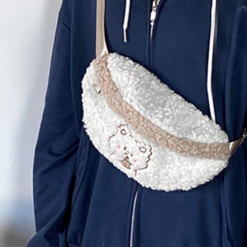 Pochete para meninas SOIMISS com pingente de urso para adultos e crianças, bolsa de pelúcia fofa par