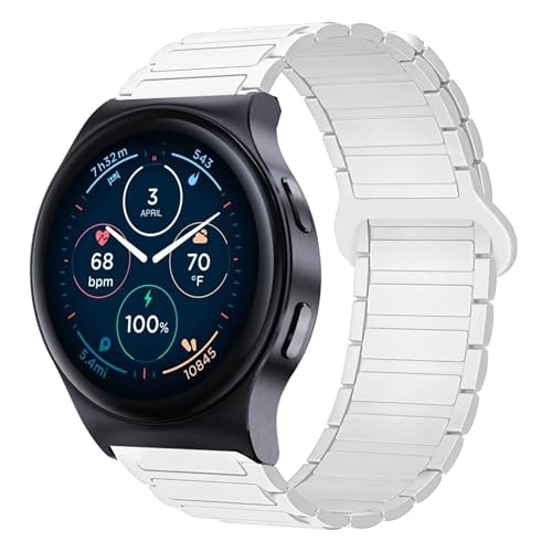 Correa magnética de silicona para reloj Moto 120 22mm miniatura 1