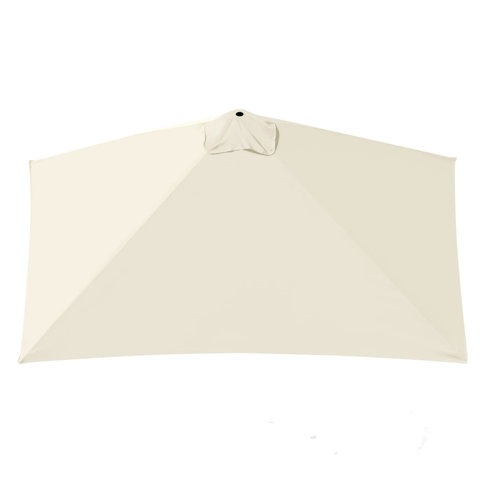 Strong Camel Replacement Rectangular Canopy Cover Only for 8.2X 3.9ft 5 Ribs Half Patio Umbrella (Ecru)
