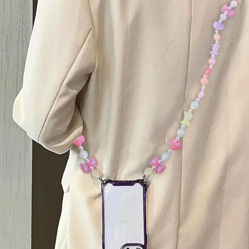 Corrente de telefone ao redor do pescoço, cordão para celular, pingente de corrente de telefone – co
