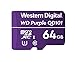 Western Digital SC QD101 MicroSD Card 64GB WD Purple Surveillance Camera WDD064G1P0C