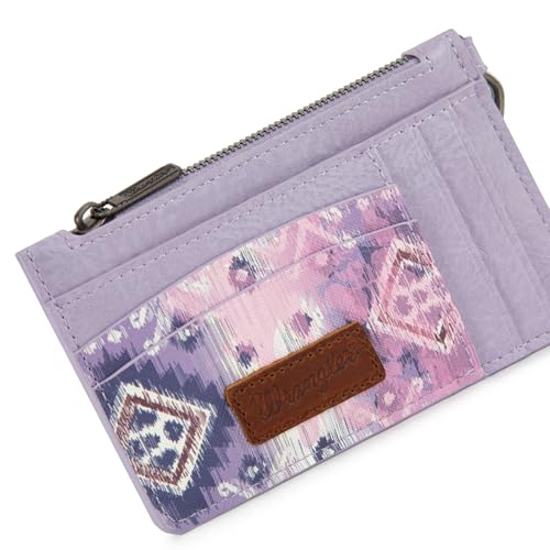 Image of Montana West X Wrangler Aztec RFID Credit Card Holder Slim Wallet Keychain Wristlet Women Wallet Small Ladies Female Wallets, Card Cases & Money Organizers with Coin Purse