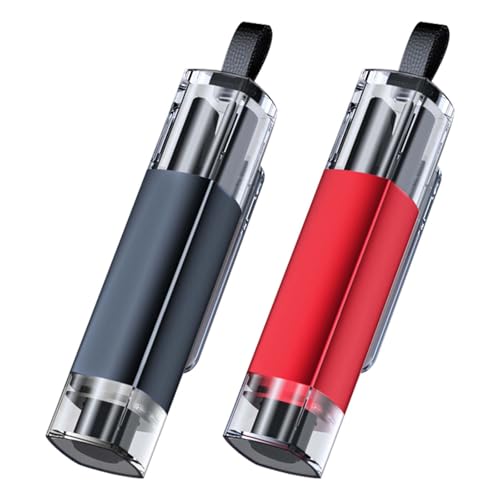 2 Piezas Martillo Rompe Cristales Coche, 2 en 1 Rompe Cristales y Cinturones, Martillo de Seguridad de Emergencia para Coche con 2 Gafas de Prueba, Rompeventanas de Emergencia para Todos Los Vehículos