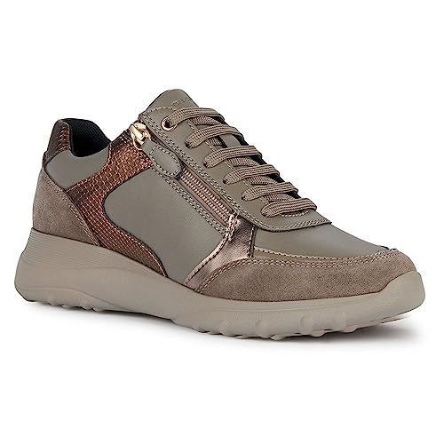 Geox D Alleniee B, Zapatillas Mujer, Dk Taupe, 38 EU