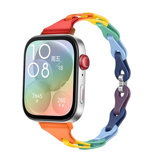 [Etsbaocy] �o���h For Huawei Watch Fit 4 / Fit 4 Pro/Huawei Wacth Fit 3 �Ή� �����o���h �ւ��x���g �������҂݃f�U�C�� ���߉\ �ϋv�� �y�� �����p�X�g���b�v - ��