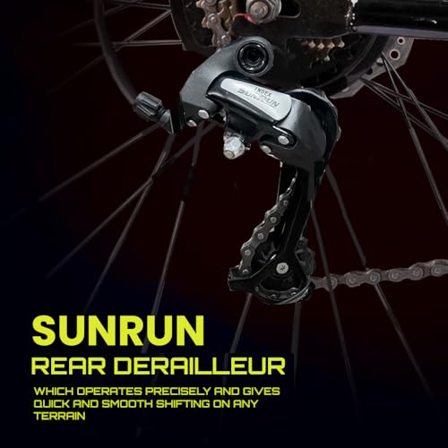 Image of CROW - Wolf 7 Speed | 27.5 inch Inch Mountain Bike | HITENSILE Steel Frame | Suspension Fork | Dual Disc Brakes | Ideal for Boys /Girls /Men /Women