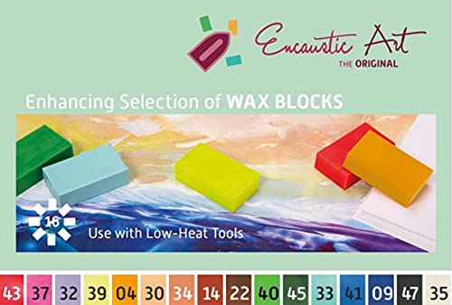 Encaustic Art Wax Blocks Enhancing Selection 16 Assorted Colors #TOP4