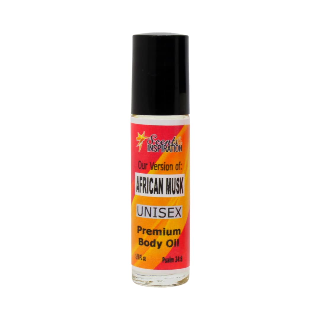 African Musk Roll-On Fragrance Oil Alcohol-Free | Body Fragrance for Men and Women | Trav…