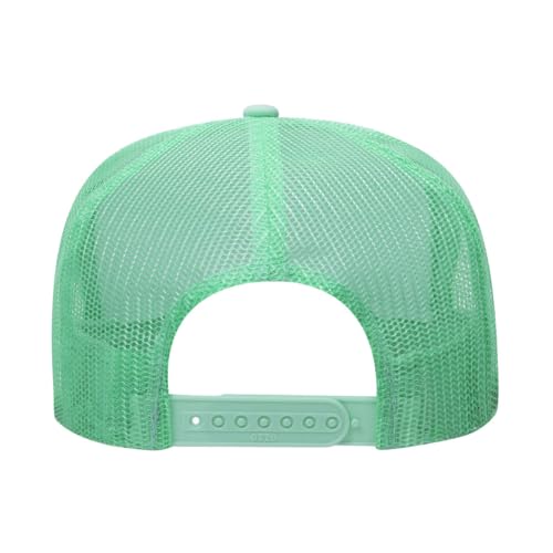Image of TeesAndTankYou Trump Middle Fingers Foam Trucker Cap Adjustable Mesh Back Hat