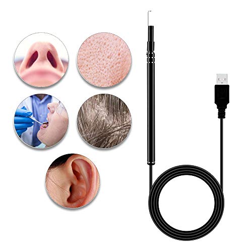 Câmera Endoscopia Limpeza Ouvido Melhoria Audição Alcance Áreas Profundas Boca Cabelo Nariz Prático