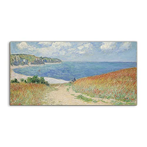 Photo acryl Claude Monet Pourville 120x60cm pour transformer un mur vide en galerie lumineuse