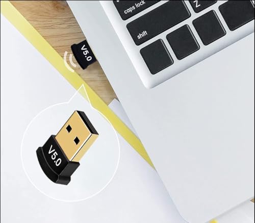 USB Bluetooth Adapter for PC, 5.0 Bluetooth Dongle Receiver