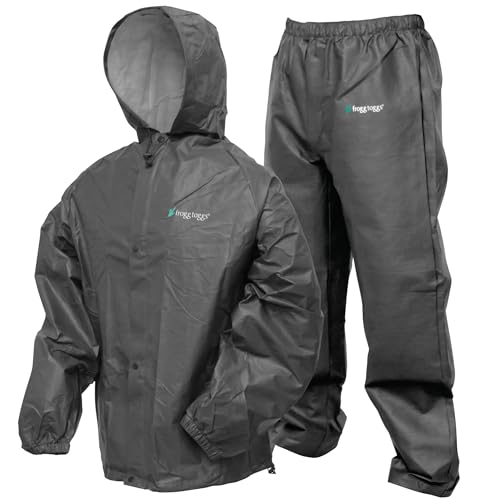 FROGG TOGGS Men's Pro Lite Rain Suit, Waterproof, Breathable, Dependable Wet Weather Protection