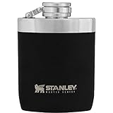 Stanley Master Flask 8oz with Never-Lose Cap, Wide Mouth Stainless Steel Hip Flask for Easy Filling & Pouring, Insulated BPA-Free Leak-Proof Flask