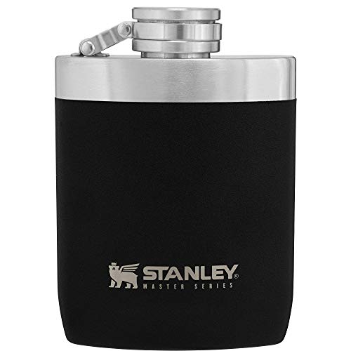 Stanley Master Unbreakable Flask 8oz with Never-Lose Cap, Wide Mouth Stainless Steel Hip Flask for Easy Filling & Pouring, Insulated BPA-Free Leak-Proof Flask