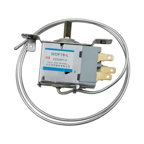 Termostato universal para refrigerador WDF18-L 220 V, termostato de control de frío, pieza de repuesto para la mayoría de refrigeradores o mini controladores de termostato (WDF-18)