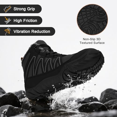 Image of Women's Waterproof Hiking Boots Anti Slip Ankle Boots Outdoor