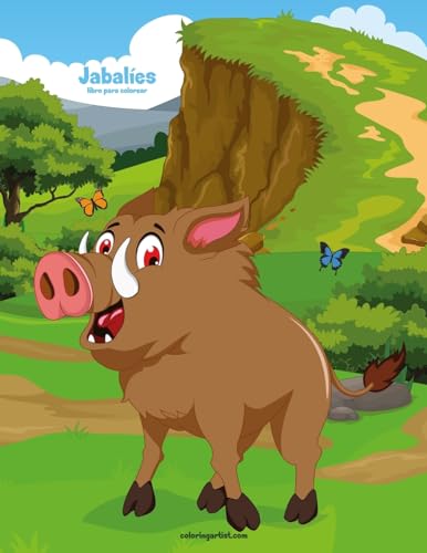 Jabalíes libro para colorear 1 (Spanish Edition)