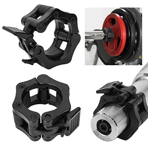 SPOCCO | PACK OF 2 | Olympic Barbell Collar Lock, Weight Bar Plate Locks Collar Clips, Barbell Clamp 50MM Size, Set of 2 Pieces for Workout, Weightlifting, Fitness & Strength Training | OL01 (B0B7GQM2Q8) Amazon Price History, Amazon Price Tracker