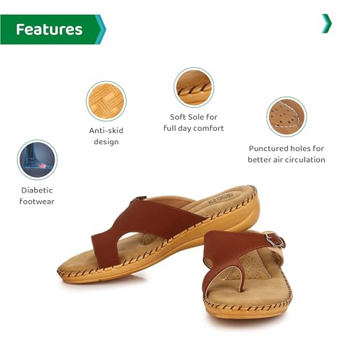 Image of ORTHO JOY Extra-Soft Women's Doctor Ortho Slippers /Flip-Flops For Women
