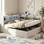 4ft6 Beige With Hydraulic Storage