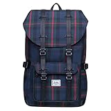 KAUKKO Laptop-Rucksack, funktionelle Outdoor-Tasche für Reisen & Camping, Studentenrucksack für Studenten, Schwarz Jnl-ep5-15-03, one size, Tagesrucksack
