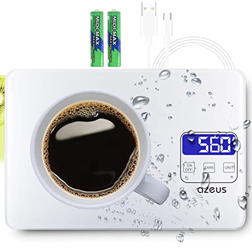 Azeus Food Scale With Usb Rechargeable, Digital Kitchen Scale With 6 Units, High Precision To 0.04 Oz /11Lbs Capacity, Weight Range From 3G-5000G #TOP29