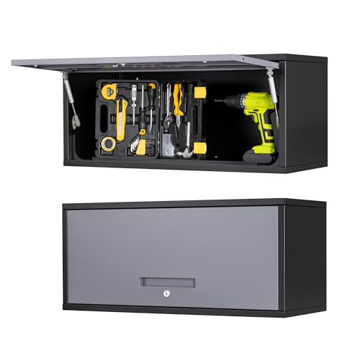 Sightlife Werkstattschrank01 Hänge-Werkzeugschrank Schwarz/Grau