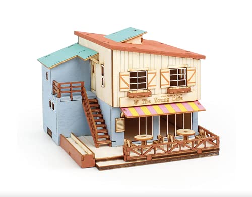 Maquette en bois café maison Young Modeler pour créer un coin de sérénité au salon