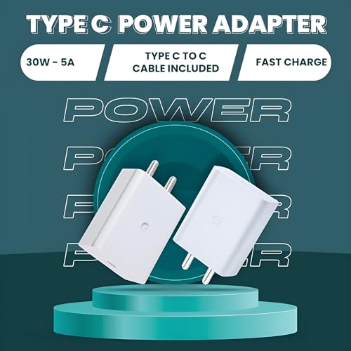 Image of TOPGO Google 30W Type C Rapid Fast Charger Adapter for Pixel 9 Pro /9 /8 Pro /8 /8a, Pixel 7 Pro /7 /7A, Pixel 6 Pro /6 /6A, Tablet /Buds and Other USB-C Mobile Device Support 30w Fast Charging, White