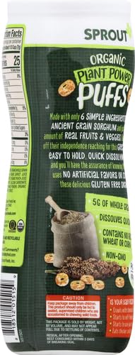 Sprout Organic Snacks Plant Power Puffs Baby Food Desertcart