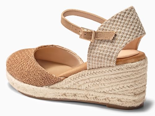 Image of Coutgo Women's Platform Wedge Espadrilles Sandals