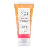 C'est Moi Refreshing Papaya & Strawberry Seed Scrub Facial Mask | Balance & Hydrate Skin, Moisturizing Facial Mask, Clinically Tested Non-Toxic Ingredients feat. Sugar & Aloe, EWG Verified, 1.7 oz