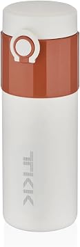 TKK 450ml Paslanmaz  elik Kilitlenebilir Kapak Kahve Barda  Mug 6 Saat S cak-So uk Turuncu