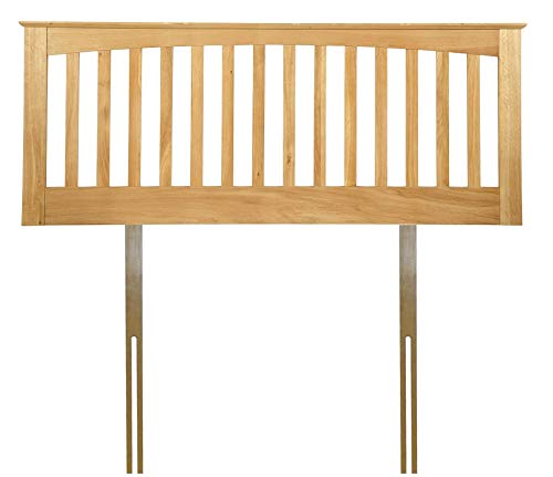 100% Genuine solid oak headboard bedhead end.Oak wood wooden, woodern shaker style slat headboard (4ft6 double)