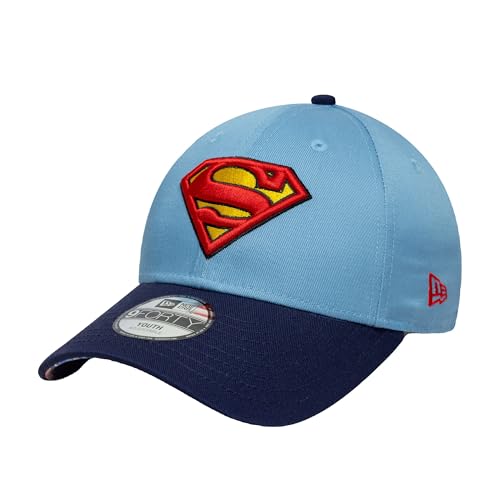 New Era 9Forty Superman casquette bleu pastel avec broderie logo 3D