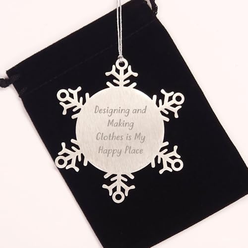 Designing and Making Clothes Gifts for Her, Funny Snowflake Ornament Stainless Steel, Gifts from Husband to Wife, Christmas Unique Decorations image 5